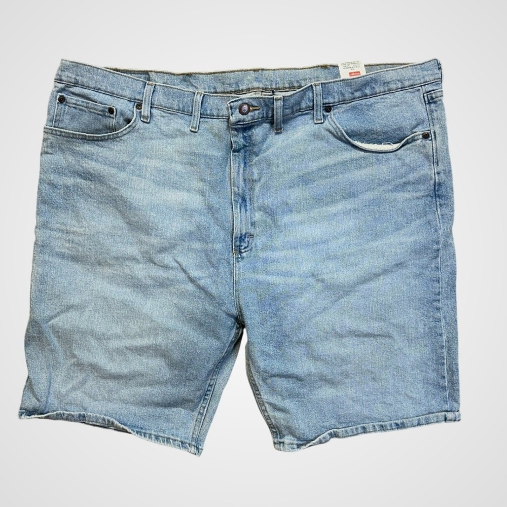 Wrangler Denim Shorts Mens 48 Light Blue Excellent Stretch Premium‎ Quality
